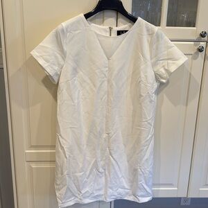 Never worn white 60s style box cut dress in white